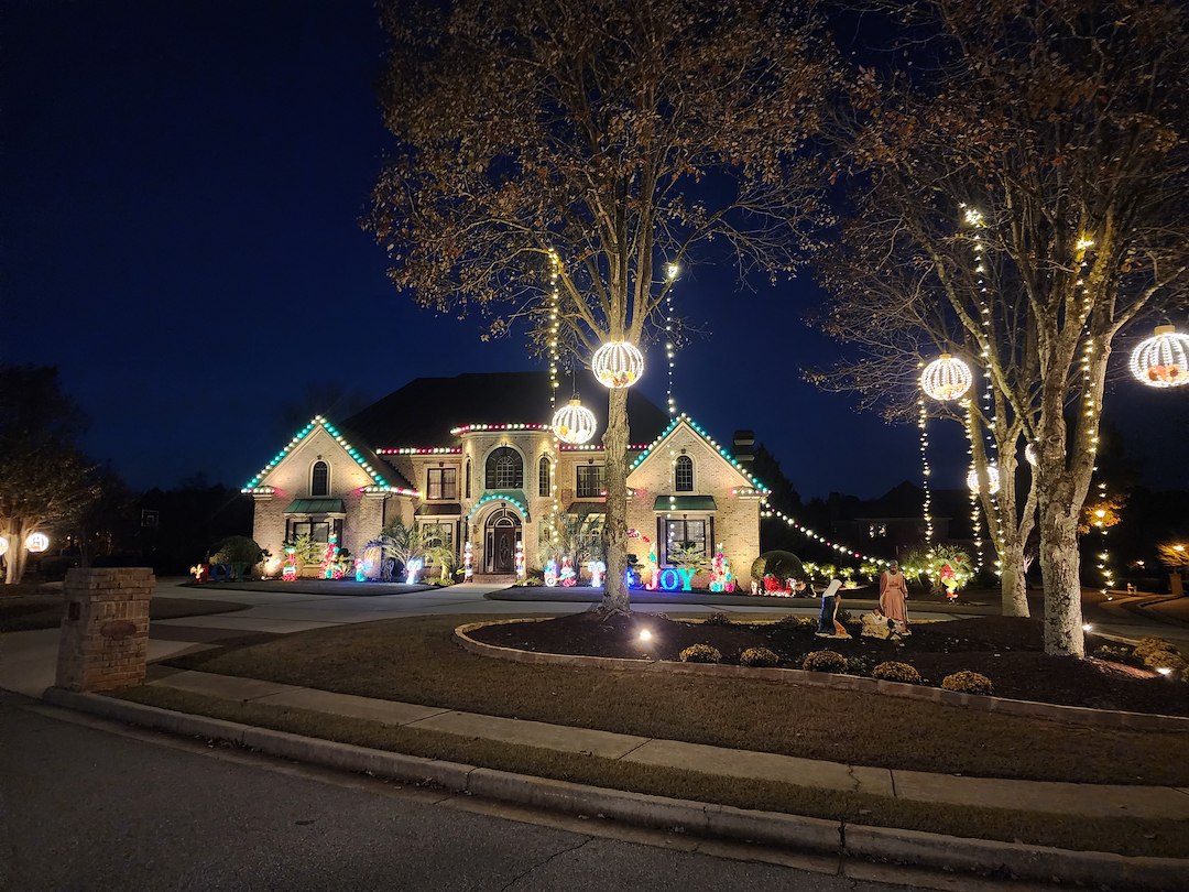 Christmas Light Installation in Grayson